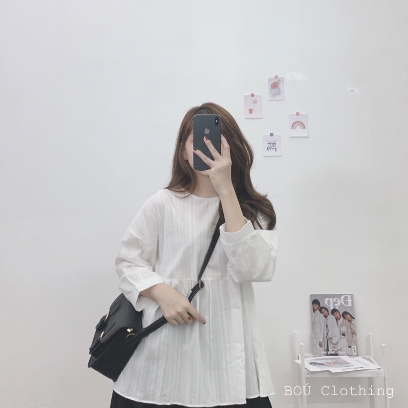 (Ảnh thật) Áo babydoll trơn dành cho nữ