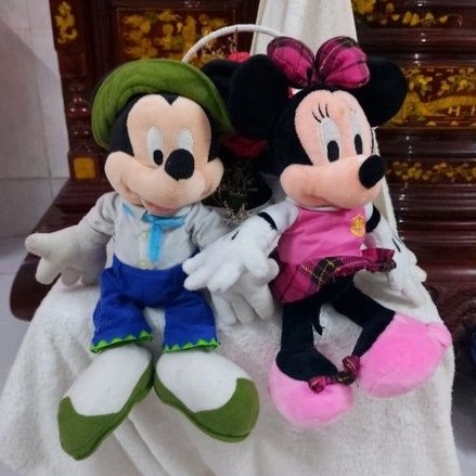 cặp chuột mickey trai, gái nhồi bông