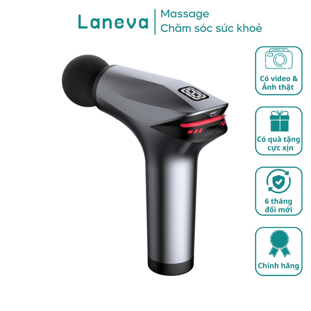 Máy Massage Cầm Tay LANEVA. Mát Xa Trị Liệu Cổ Vai Gáy 5 Đầu 8 Chế Độ. Nhỏ Gọn Tiện Sử Dụng. Bảo Hành 24 Tháng