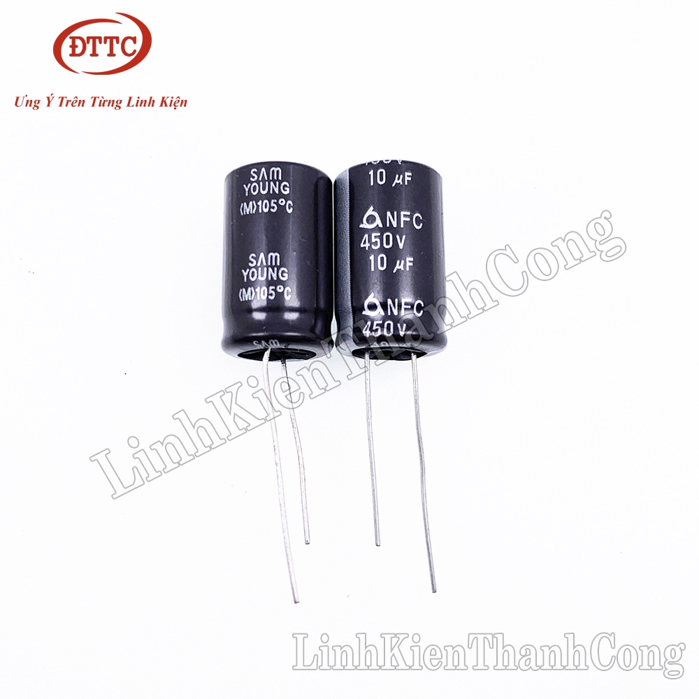 Tụ Hóa SAMYOUNG 10uF 450V (10*16mm)