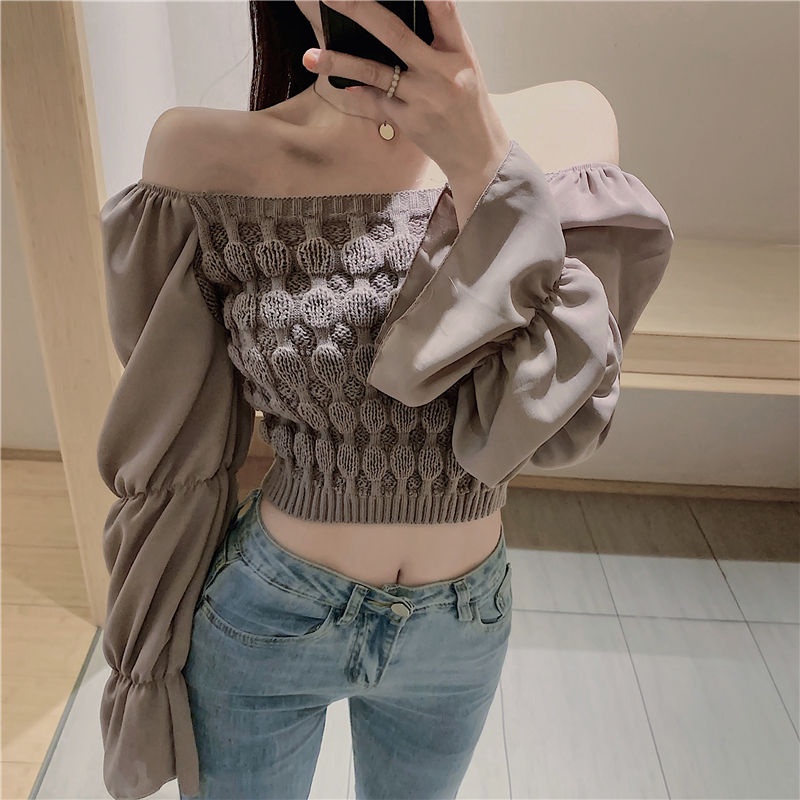 Áo Sơ Mi Chiffon Tay Dài Giả Hai Lớp Thời Trang Dành Cho Nữ