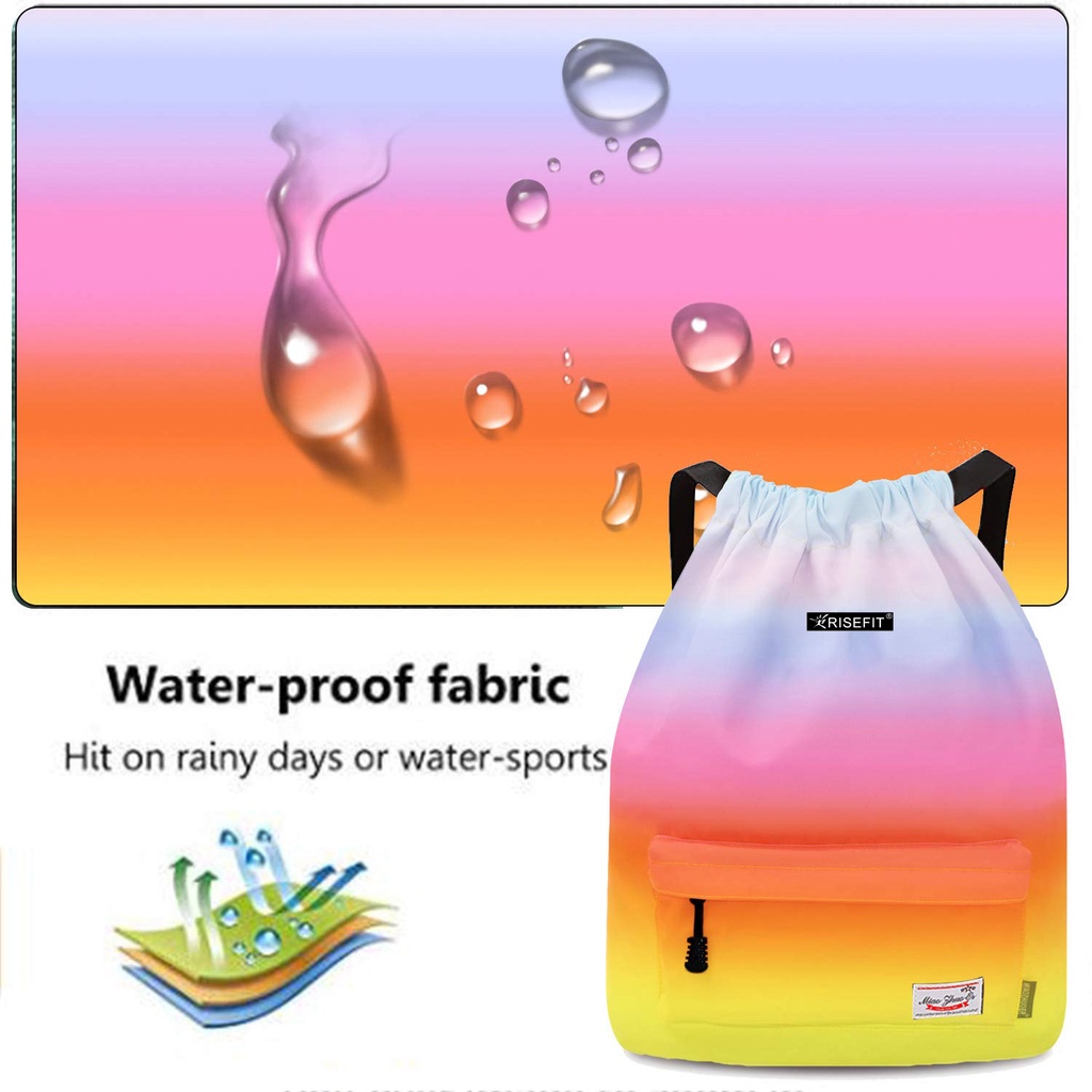 Balo dây rút chống thấm nước phong cách thể thao thời trang mùa hè