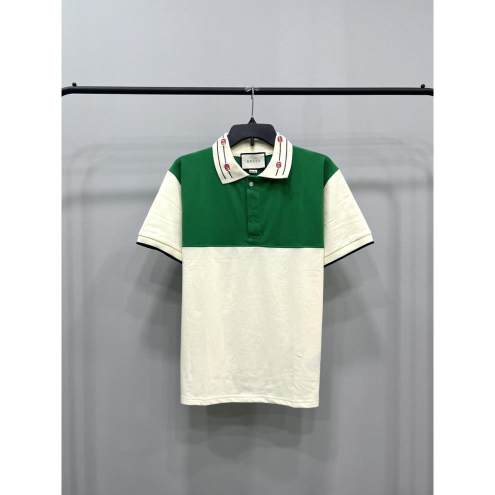 Áo Polo GC EMBROIDERED Phối 2 Màu Vải Cá Sấu Cotton 100% The.Laz