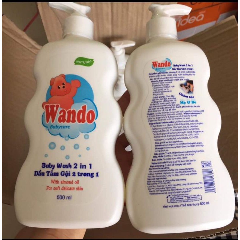 Sữa tắm gội Wando Babycare