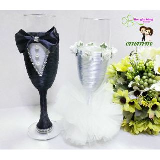 Ly giao bôi cưới trang trí