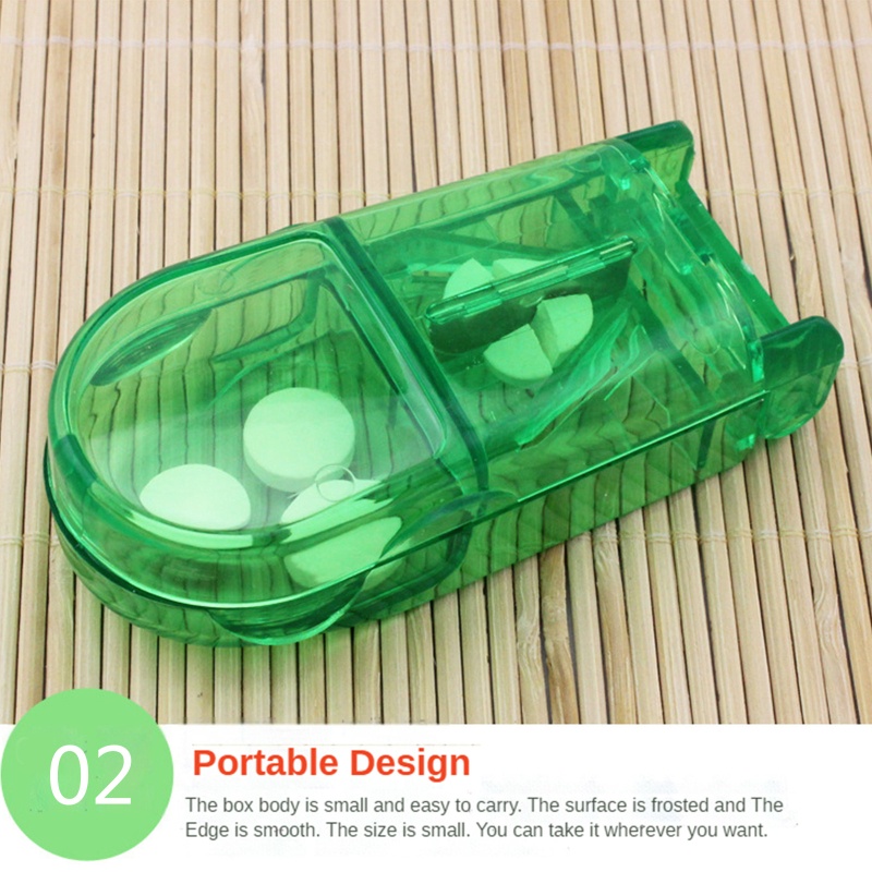 ✿ Hộp Cắt Thuốc 3 Ngăn Tiện Dụng Cho Gia Đình / Văn Phòng