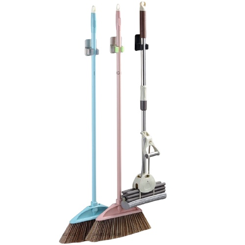 Móc Kẹp Giữ Cây Lau Nhà, Giá Inox Treo Chổi, Cây Lau Nhà Gắn Tường, Gọn Gàng, Chịu Lực Tốt, Gắn Keo. Kingler 4032