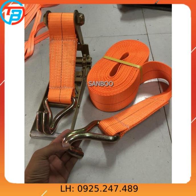 Dây cảo tăng đơ vải chằng hàng - 7.5cm - Tải 10 tấn - 10 Mét