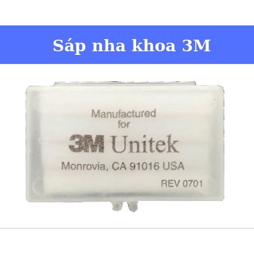 Sáp nha khoa 3M Unitek Mỹ, sáp chỉnh nha cho người niềng răng, giảm đau, không gây mùi (1 hộp 4 thanh)