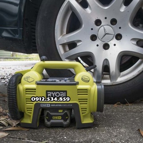 Máy bơm xe ôtô xạc pin Ryobi CIT1800G 18v 2ah full pin + sạc mới 95% giá rẻ hàng bãi Úc zin 100%
