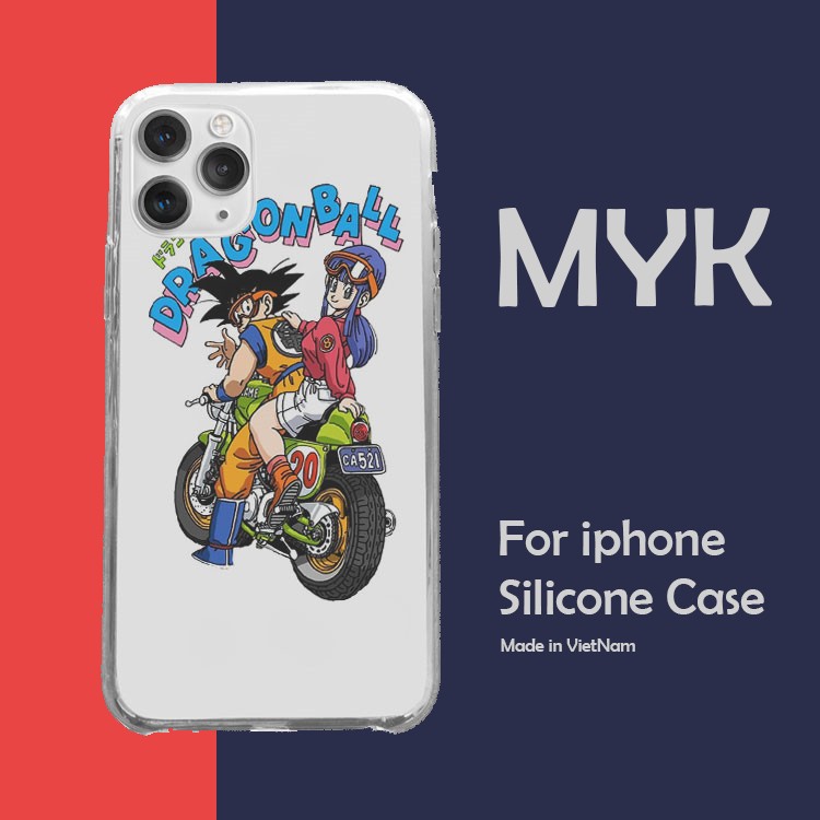 Ốp Lưng Songoku và Bulma cùng nhau du hý cho Iphone 5 6 7 8 Plus 11 12 Pro Max X Xr GOKPOD00126