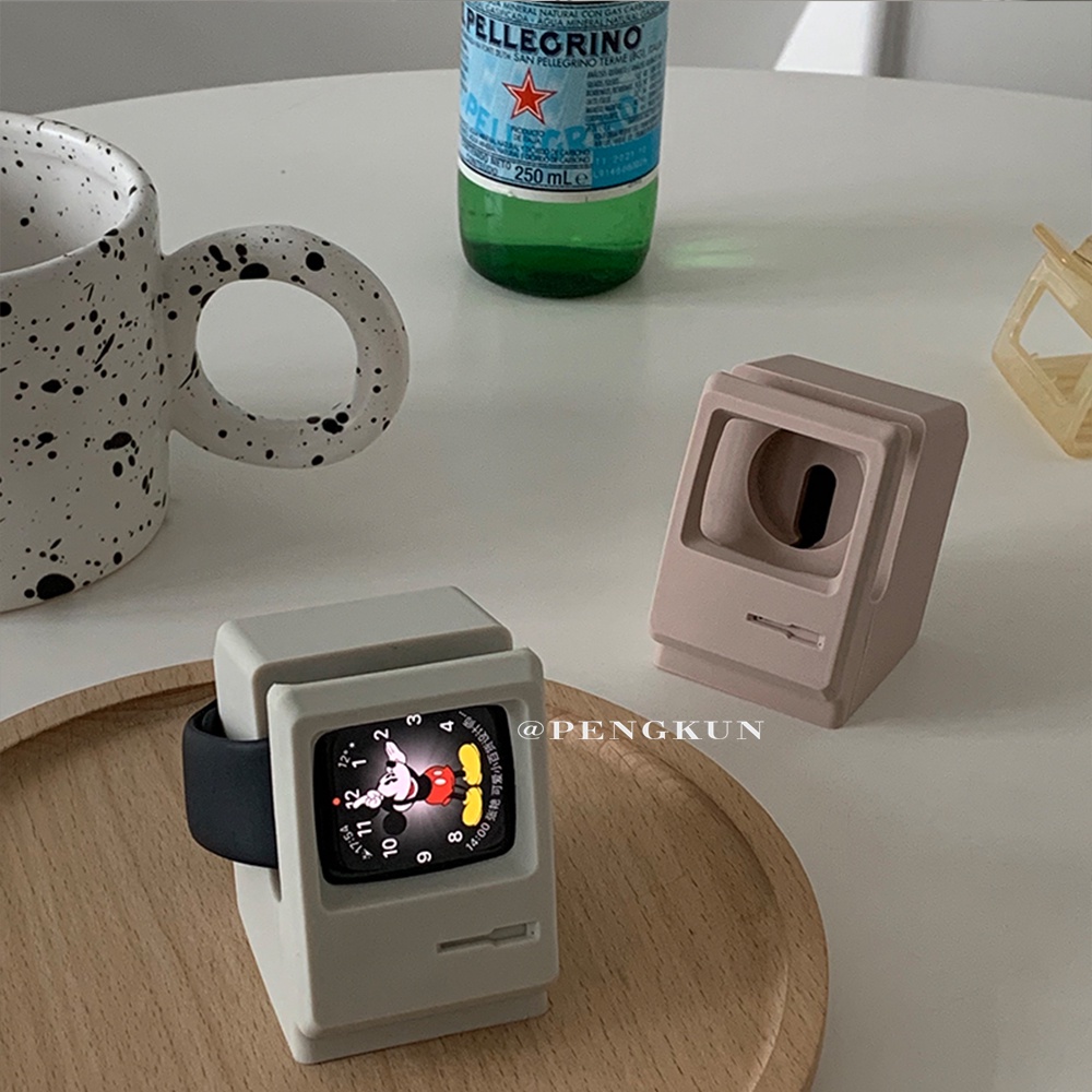 Đế sạc cho đồng hồ Iwatch 4 5 6 SE bằng silicone kiểu cổ điển