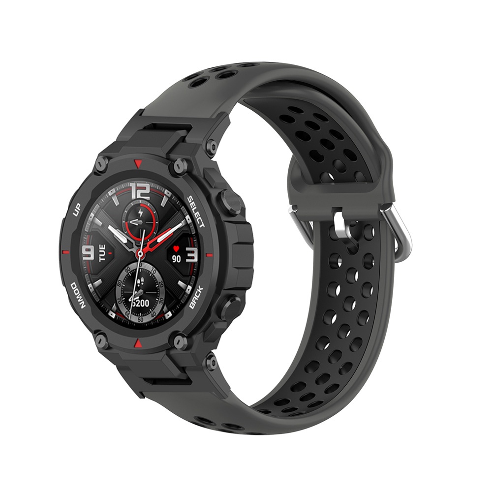 Dây Đeo Silicon Hai Màu Thay Thế Cho Đồng Hồ Thông Minh Amazfit T-Rex Pro / T-Rex / AresRubber Band Dành Cho Amazfit T-Rex 2