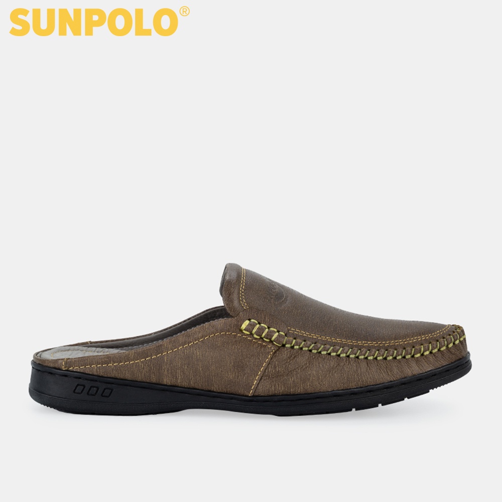 Giày sục nam Dda bò SUNPOLO đi làm, đi chơi SPO218