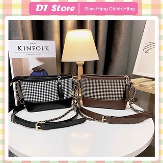 Túi đeo chéo nữ phối dạ ngọc trinh DT 009 SZ18 -SZ23