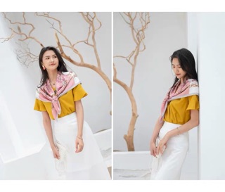 Khăn lụa vuông size 90x90.