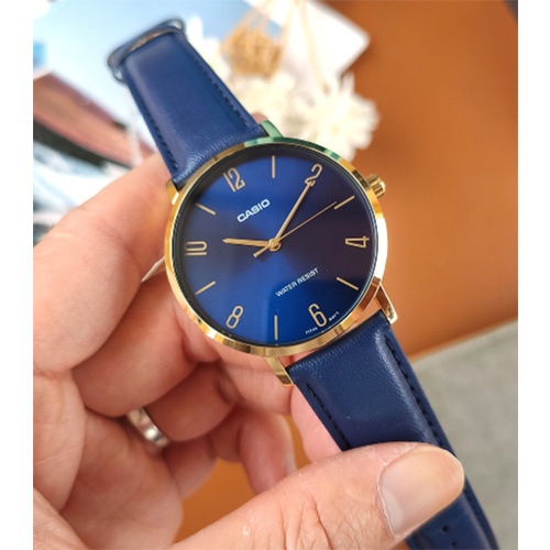 Đồng hồ nữ dây da Casio Anh Khuê LTP-VT01GL-2BUDF