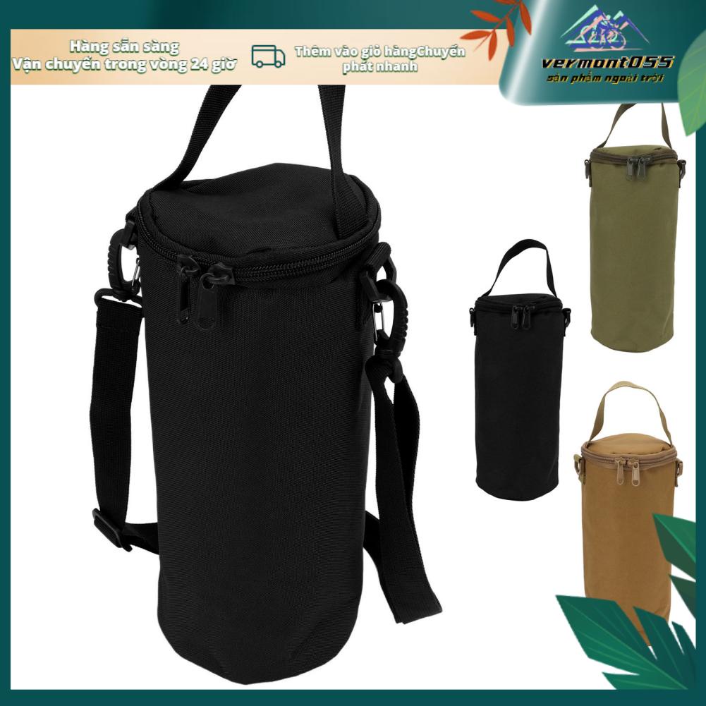 Vermont055 Túi đựng đồ cắm trại có dây kéo đôi Thiết kế tay cầm đeo vai cho xe tăng khí Đèn