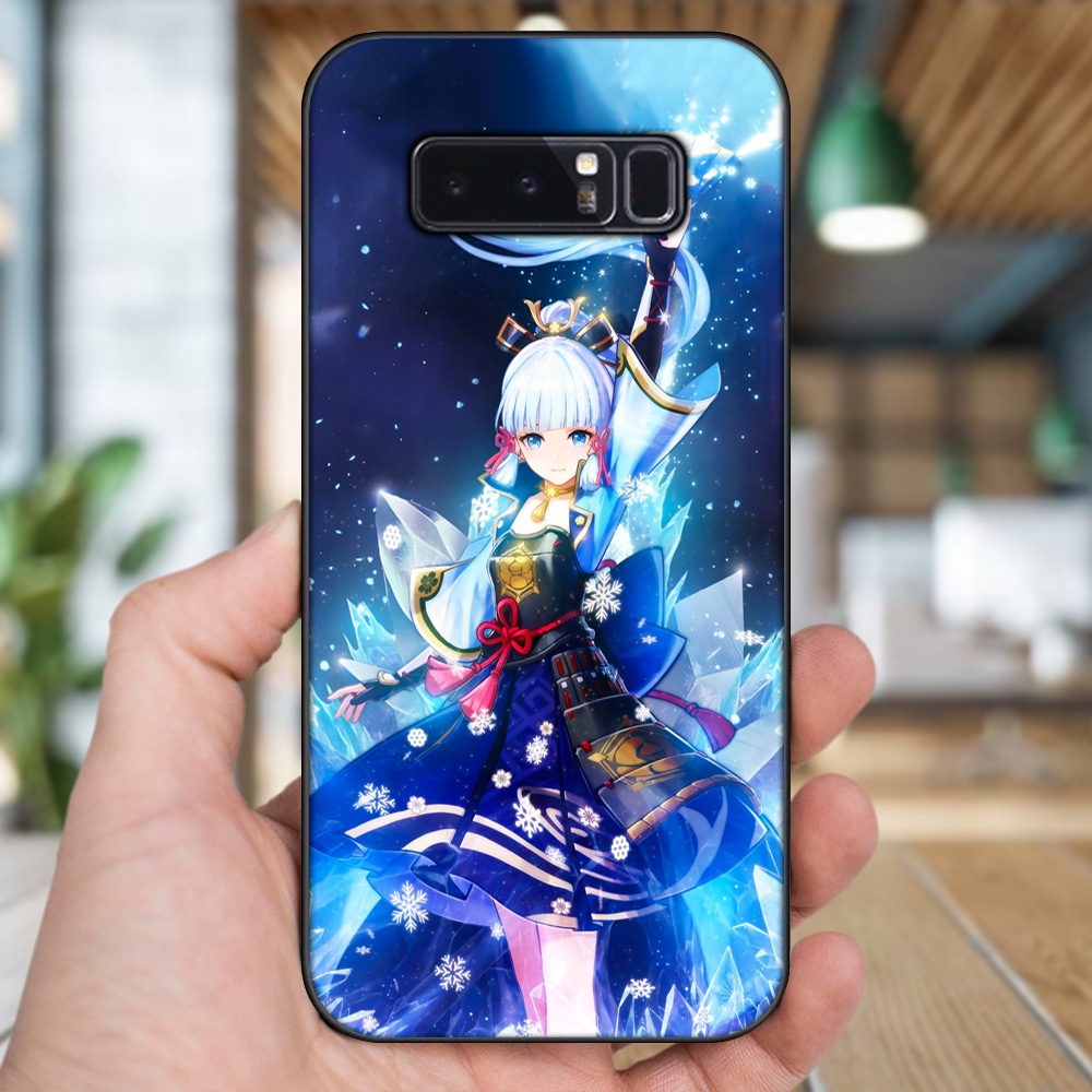 Ốp lưng Samsung Note 8 viền đen in hình Ayaka Genshin Impact