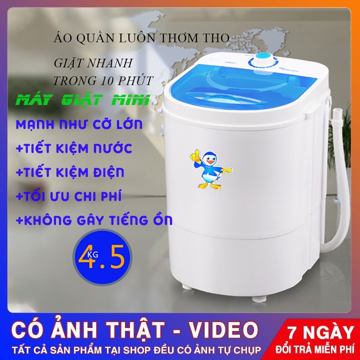 Máy giặt mini cao cấp Máy giặt vắt quần áo gia dụng mini Giá rẻ đặc biệt phù hợp dành cho học sinh sinh viên