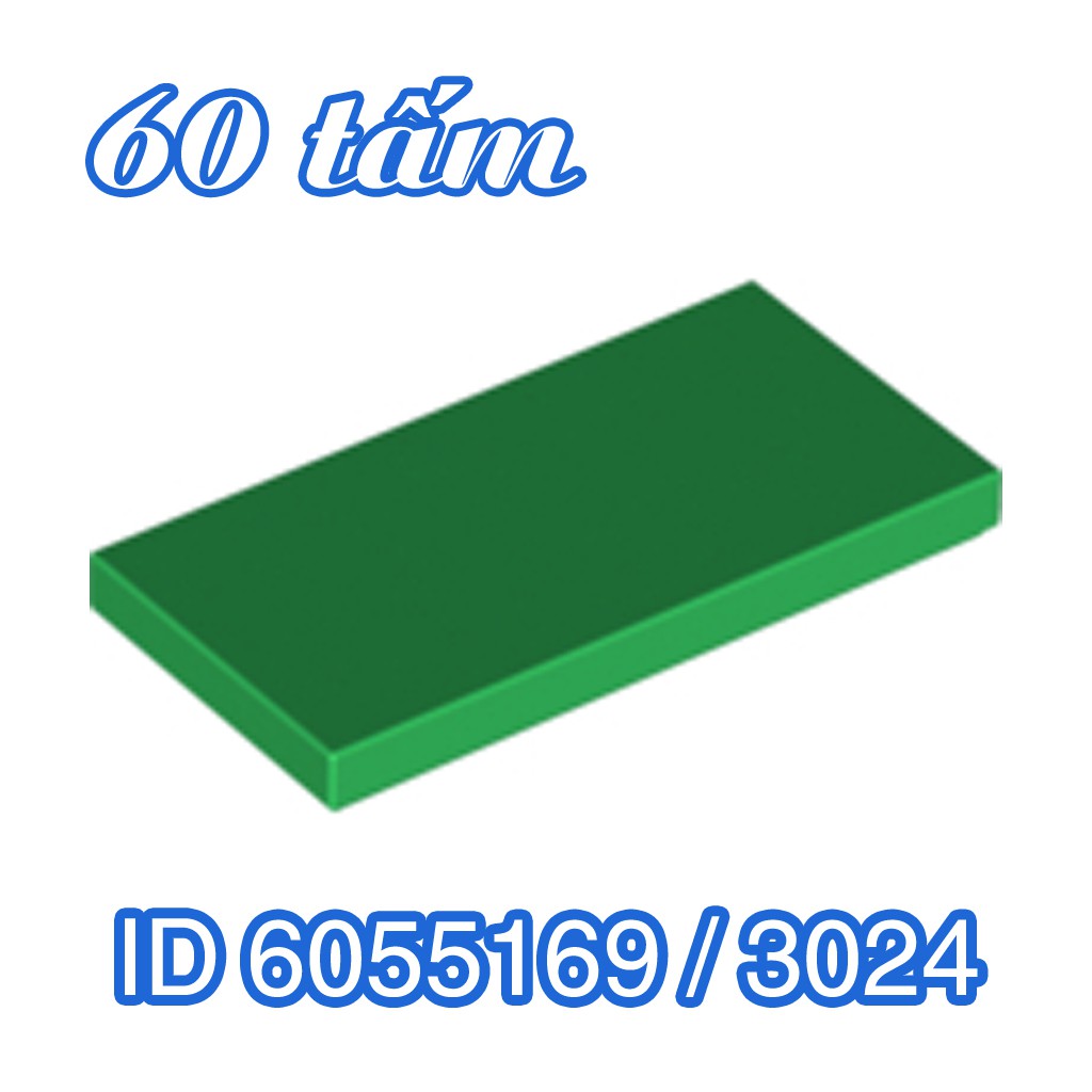 LEGO Tấm Gạch Lát Nền 2x4 Phẳng Trơn Xanh Lá ID 4566179 87079