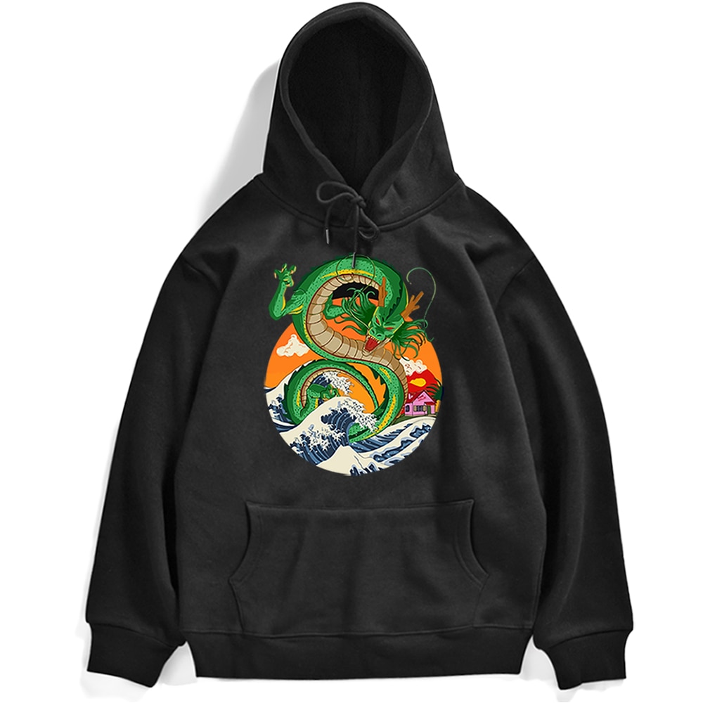 Shenron Áo Hoodie In Họa Tiết Hoạt Hình Dragon Ball Phong Cách Nhật Bản Thời Trang Cho Nam