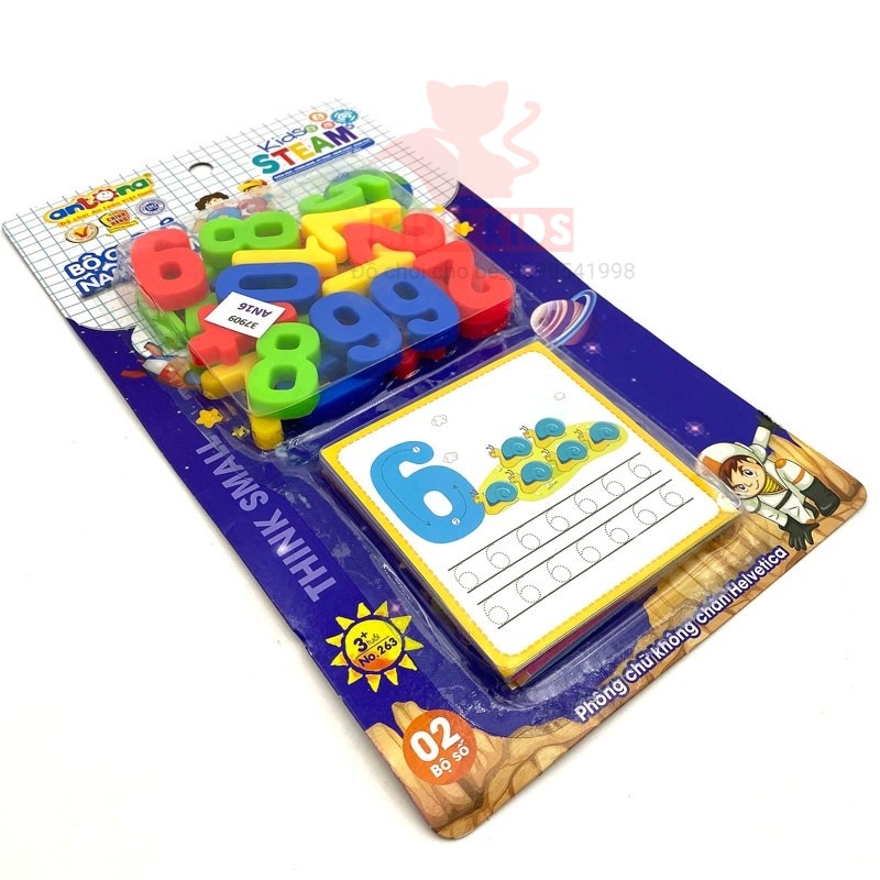 Bộ  Số Học  Nam Châm 123 Từ Nhựa Nguyên Sinh Theo Phương Pháp STEAM