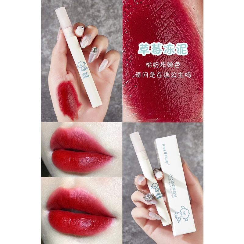 KISS BEAUTY Popsicle Soft Mist Lip Glaze Moisturizing Whitening Lip Gloss