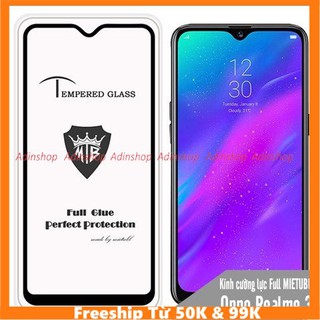 Cường Lực Full Màn Realme Q, full keo, siêu chuẩn