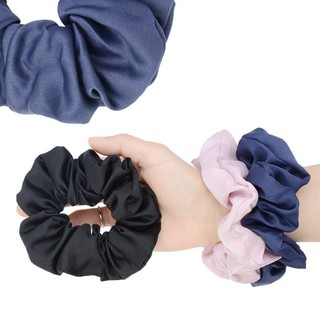 Dây buộc tóc scrunchies phi bóng lụa mềm