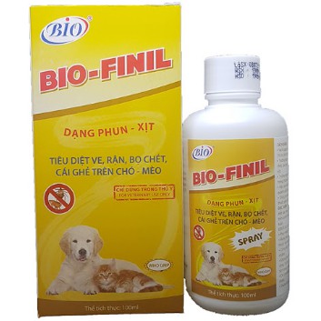 Chai xịt diệt ve cho chó mèo BIo finil