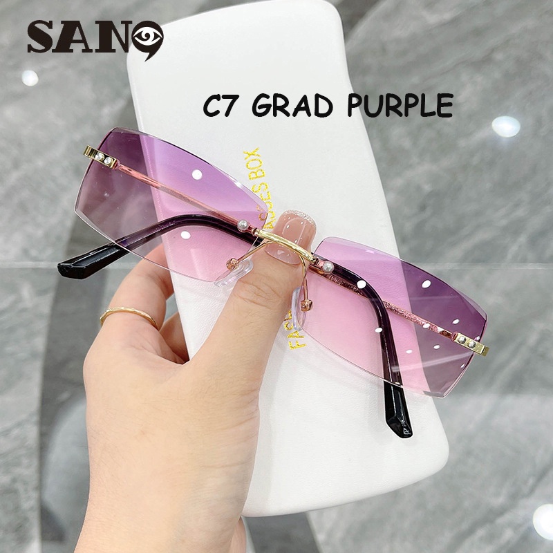 Kính mát không gọng nhỏ phong cách thời trang sang trọng
