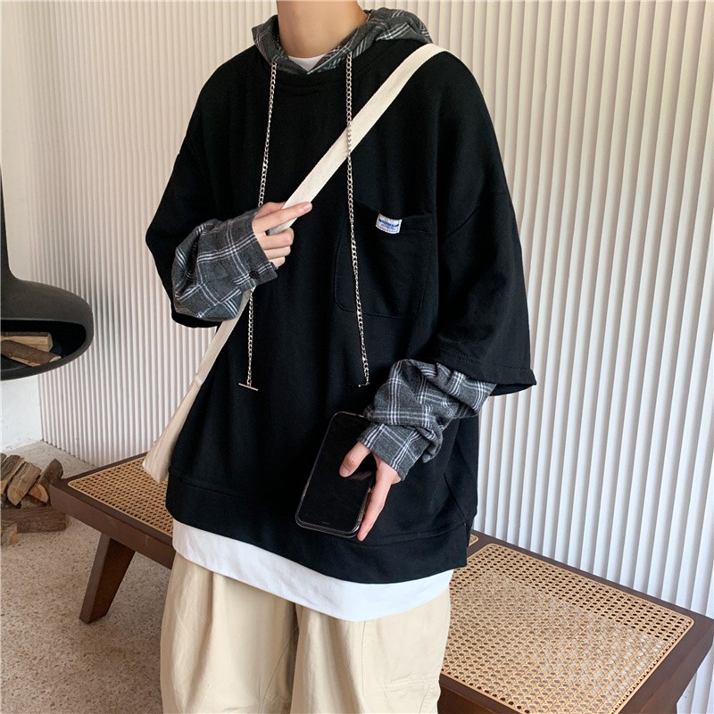 (A562) áo nam có mũ chùm đầu 3 màu size S - 2XL