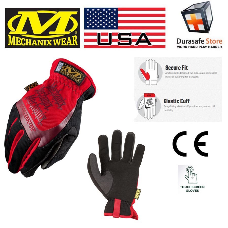 Găng tay cơ khí MECHANIX MFF-02 FastFit Glove Red
