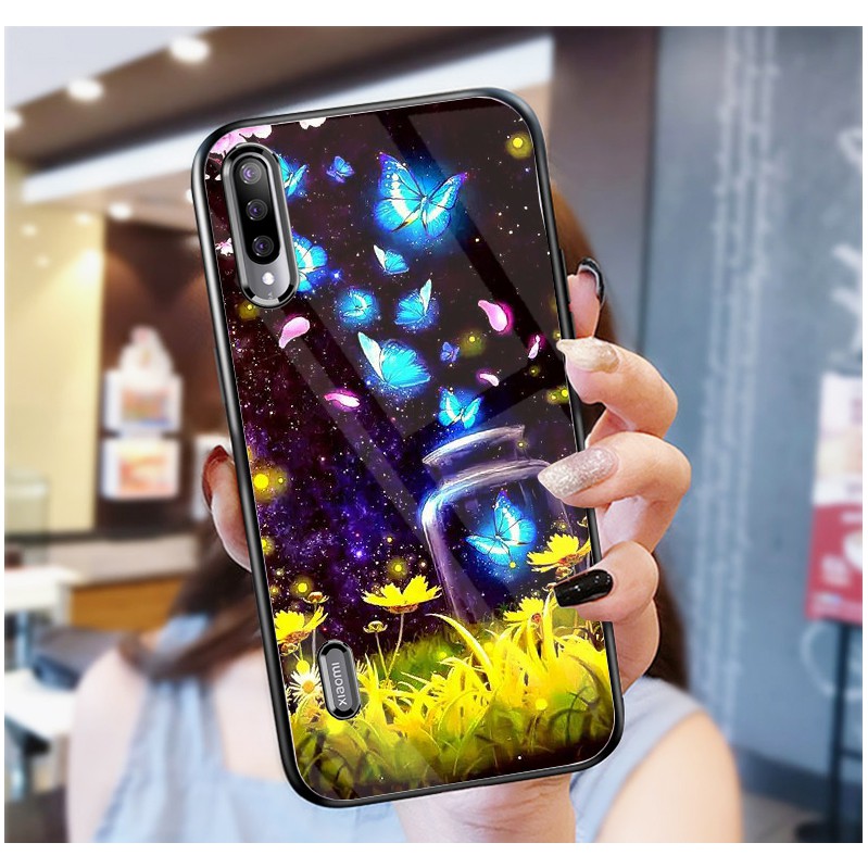 Ốp Lưng XIAOMI MI A3 mặt kính cường lực cao cấp