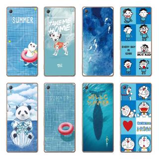 Ốp điện thoại TPU mềm họa tiết cá mập hoạt hình cho Sony Z5 Z4 Z3 Z2 Z1