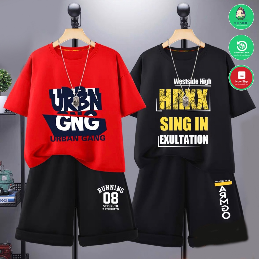 Quần áo bé trai. Bộ đồ bé trai mùa hè 5-14 tuổi Chil Studio vải co giãn thấm hút mồ hôi, bé thỏa sức vui chơi