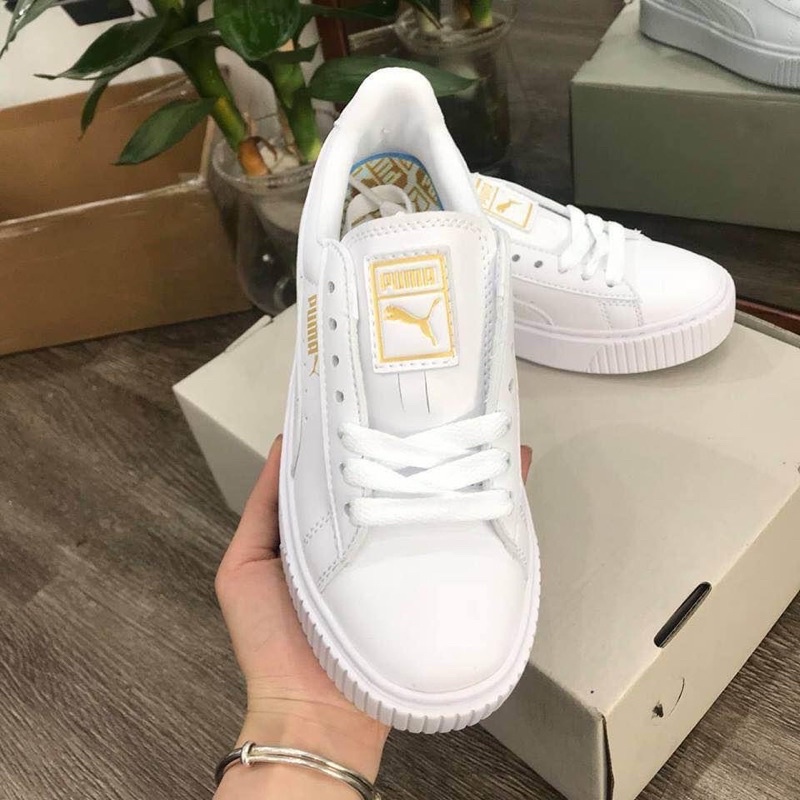 [xả hàng] giày puma đế nâu, đen vạch trắng, đen trắng 3 loại siêu hót da bóng | BigBuy360 - bigbuy360.vn