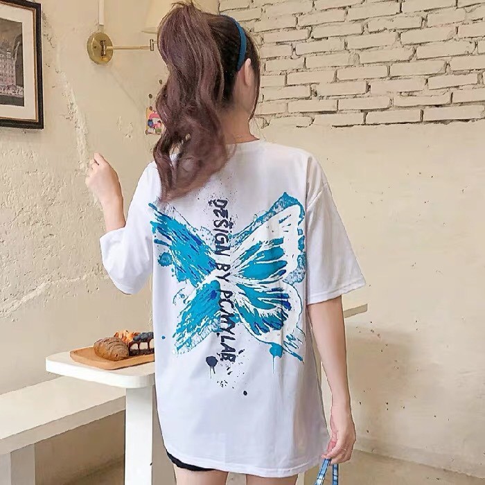 ÁO THUN IN HÌNH 3D CON BƯỚM XANH MỀM MỊN THỎA MÁI CO GIÃN MÃ CBX HÀNG CỰC KỲ ĐẸP NHA KHÁC YÊU