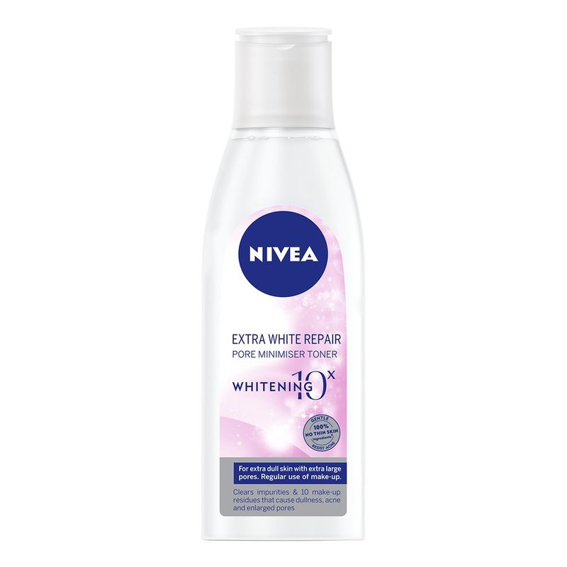 Nước Hoa Hồng Nivea Dưỡng Sáng Da, Hỗ Trợ Se Khít Lỗ Chân Lông Extra White Pore Minimizer Toner 200ml