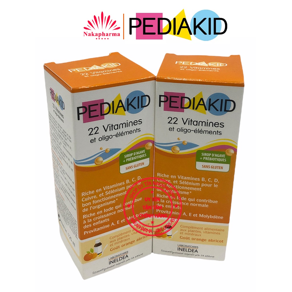 [KÈM QUÀ] Pediakid 22 Vitamines Et Oligo Éléments – Bổ sung vitamin và khoáng chất cho bé – Nhập khẩu từ Pháp