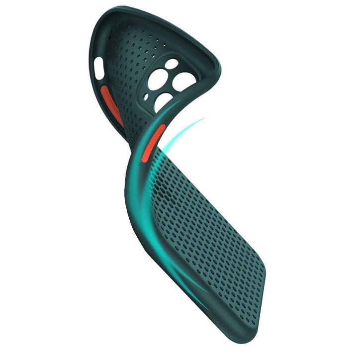 [Đen/Matcha] Ốp Lưng Tản Nhiệt TPU Dẻo iP6/7/8/6P/7P/8P/X/XS/XR/XSMax/11/12/13 Đủ Dòng Máy - Mã TZAC263