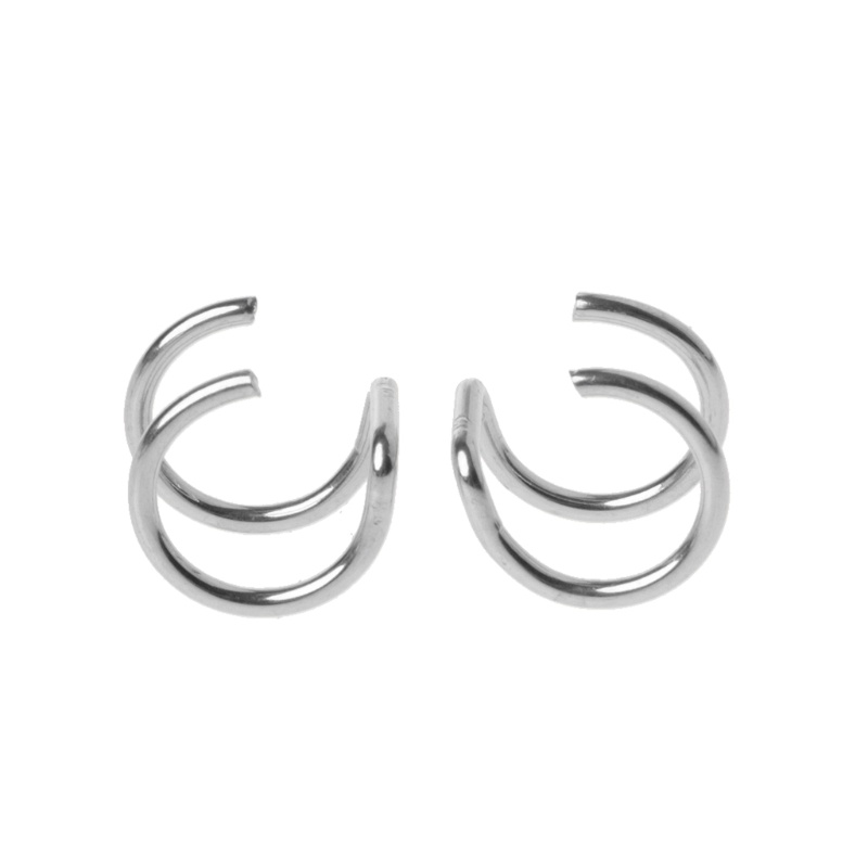 Khuyên Xỏ Mũi / Môi / Tai / Cơ Thể Không Cần Xỏ Lỗ Bằng Titan 2 Kiểu Helix
