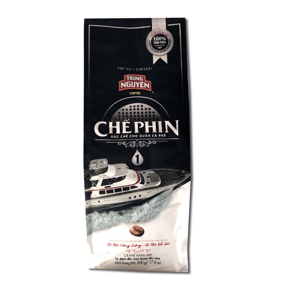 Cà phê Trung Nguyên rang xay Chế Phin 1 - 2 - 3 - 4 - 5 (500g/ gói) - pha phin