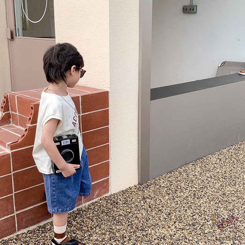 Áo Thun Sát Nách In Hoạt Hình Kiểu Hàn Quốc Thời Trang Mùa Hè Cho Bé