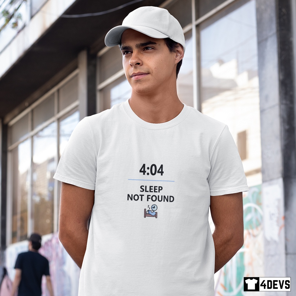 Áo thun nam Lập trình viên - 404 - Sleep Not Found