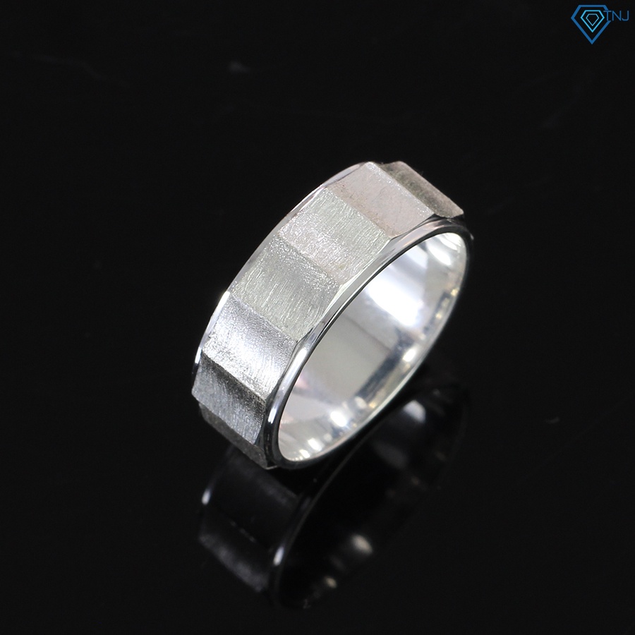 Nhẫn bạc thật nam bản vừa không đá chất cá tính NNA0223 Trang Sức TNJ
