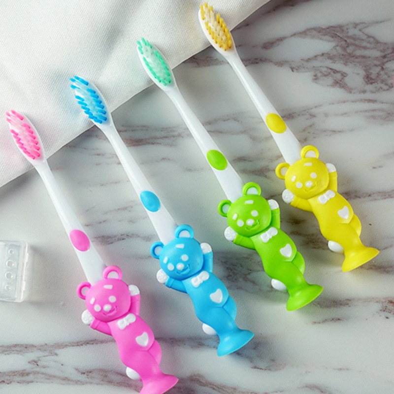 Set 4 bàn chải đánh răng trẻ em hình thú - 2MART