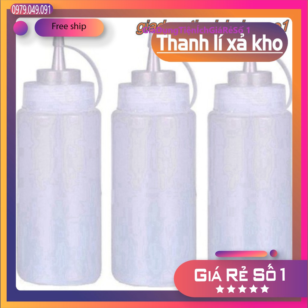 Lọ Đựng Tương Ớt Bằng Nhựa 300ml 30 lọ