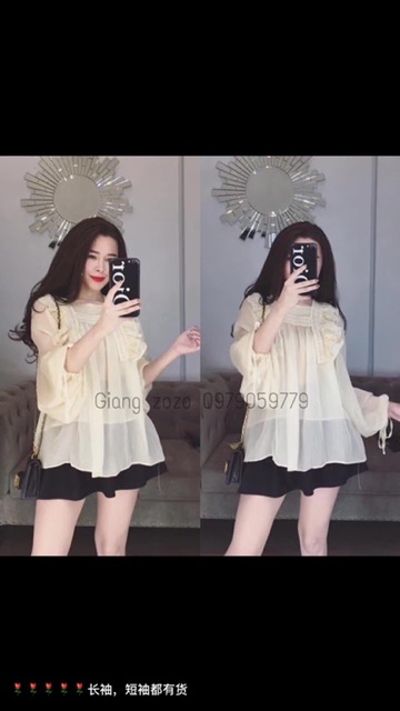 [Mã FAMAYWA giảm 10K đơn 50K] Áo voan bánh bèo ảnh thật kèm video | BigBuy360 - bigbuy360.vn